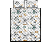 windmill pattern Quilt Bed Set
