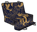 Gold Dragon Pattern Dog Car Seat Covers