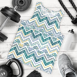 zigzag  chevron paint design pattern Men Tank Top