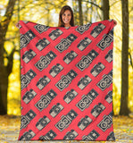 Camera Pattern Print Design 05 Premium Blanket