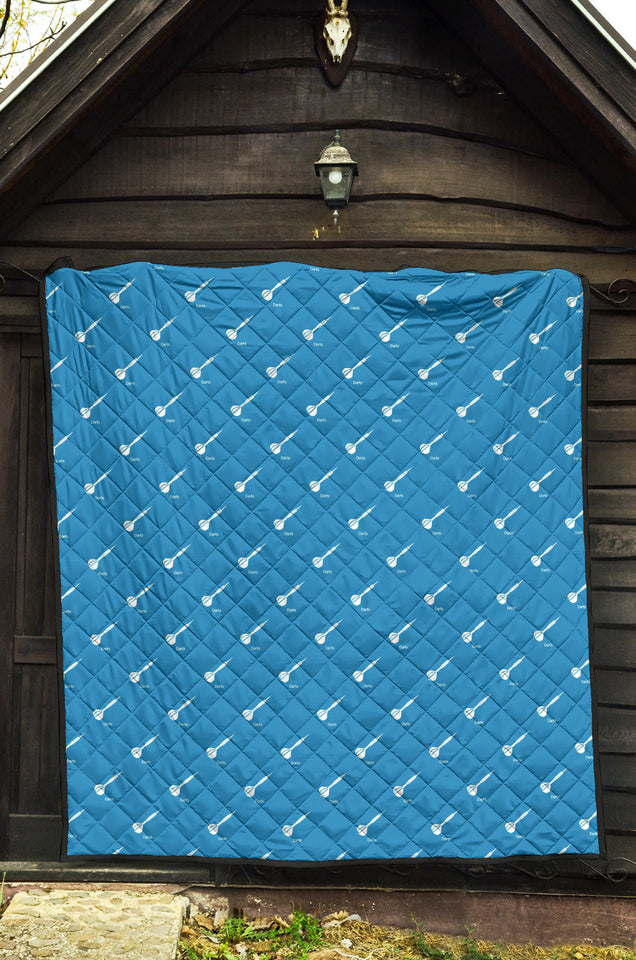 Darts Pattern Print Design 05 Premium Quilt