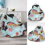 Rooster Chicken Cock Snowfalke Bean Bag Cover