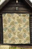 Ginkgo Leaves Design Pattern Premium Quilt