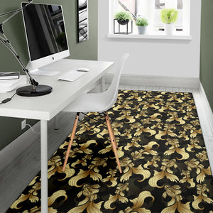 Goldfish Pattern Print Design 01 Area Rug