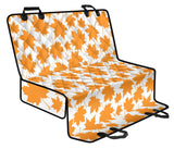 Orange Maple Leaf Pattern Dog Car Seat Covers