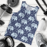Elephant tribal design pattern Men Tank Top