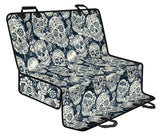 Sugar Skull Black White Pattern Dog Car Seat Covers