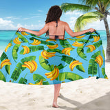 Banana Leaves Banana Design Pattern Sarong