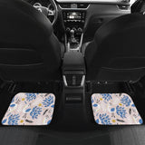 Cute Peacock Pattern Front And Back Car Mats