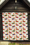 Corgi Christmas Pattern Premium Quilt