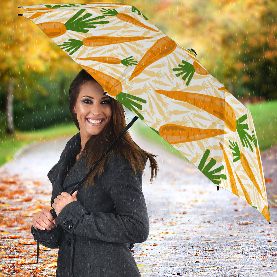 Carrot Pattern Print Design 01 Umbrella