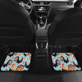 Rooster Chicken Cock Snowfalke Front And Back Car Mats