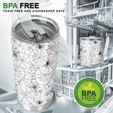 Spider Web Cobweb Pattern Tumbler