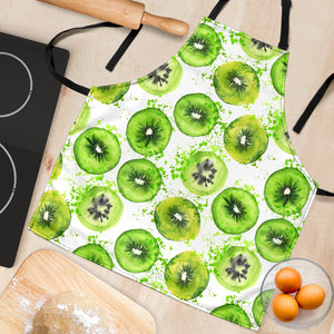 Watercolor Kiwi Pattern Adjustable Apron