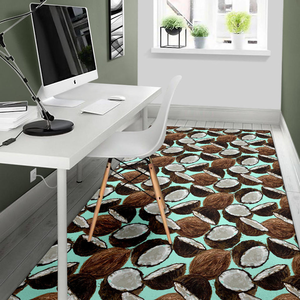 Coconut Pattern Print Design 03 Area Rug