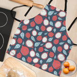 Dragon Fruits Dark Blue Background Adjustable Apron