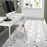 Bull Terrier Pattern Print Design 01 Area Rug
