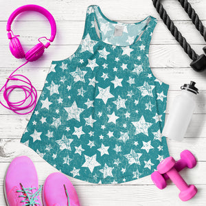 Vintage star pattern Women Racerback Tank Top