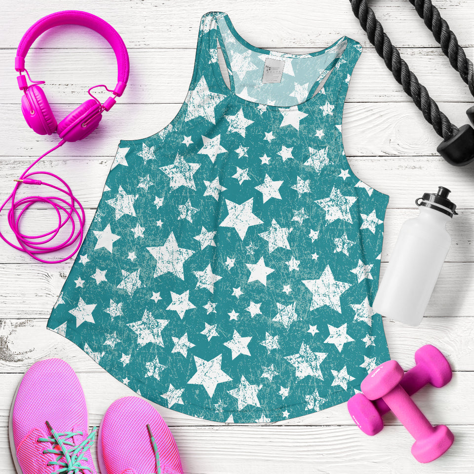 Vintage star pattern Women Racerback Tank Top