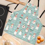 Cute Snowman Pattern Adjustable Apron