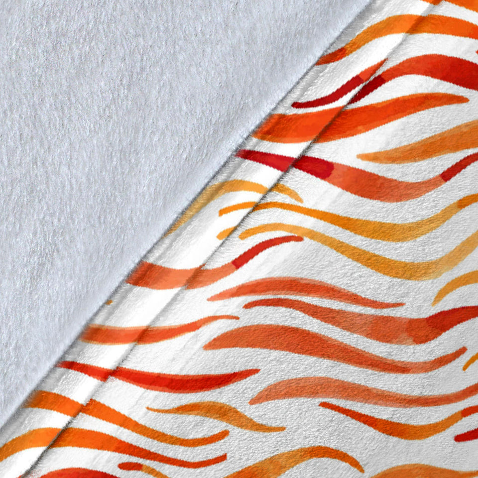 Fire Flame Watercolor Pattern Premium Blanket