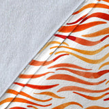 Fire Flame Watercolor Pattern Premium Blanket