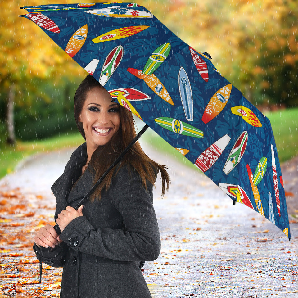 Surfboard Pattern Print Design 01 Umbrella