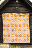 Cute Shiba Inu Dog Pattern  Premium Quilt