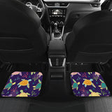 Colorful Sea Turtle Pattern Front And Back Car Mats