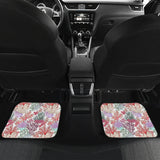 Coral Reef Pattern Print Design 03 Front and Back Car Mats