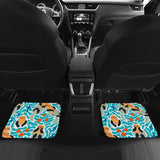 Cute Sea Otters Fishe Sea Urchin Pattern Front And Back Car Mats