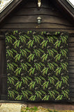 Green Peas Pattern Print Design 02 Premium Quilt