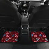 Pretzels Pattern Print Design 05 Front and Back Car Mats