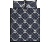 nautical steering wheel rope pattern Quilt Bed Set