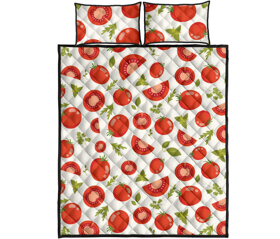 Tomato pattern Quilt Bed Set