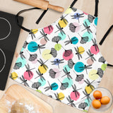 Dragonflies Ginkgo Leaves Pattern Adjustable Apron