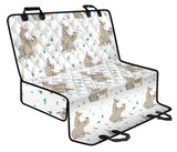 Cute Rhino Pattern Background Dog Car Seat Covers