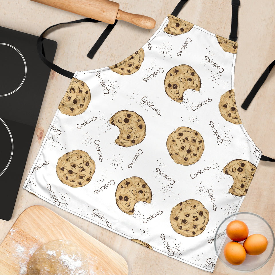 Sketch Style Cookie Pattern Adjustable Apron