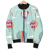 Hot Air Balloon Design Pattern Women'S Bomber Jacket