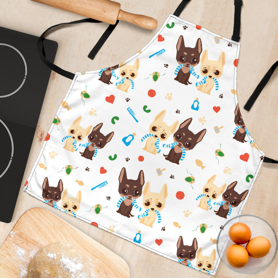 Cute Chihuahua Dog Pattern Adjustable Apron