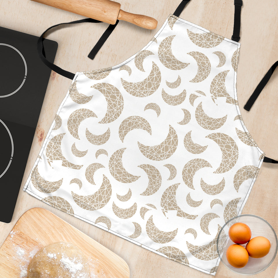 Cool Gold Moon Abstract Pattern Adjustable Apron