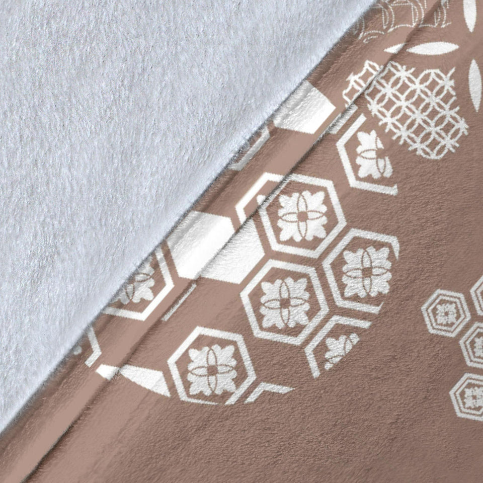 Beautiful Hexagon Japanese  Pattern Premium Blanket