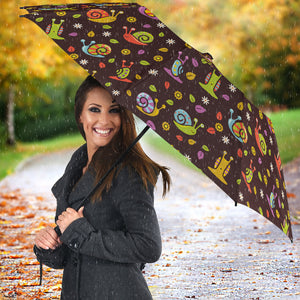 Snail Pattern Print Design 02 Umbrella