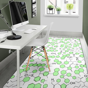 Chemistry Periodic Table Pattern Print Design 03 Area Rug