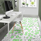 Chemistry Periodic Table Pattern Print Design 03 Area Rug