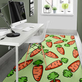 Carrot Pattern Print Design 05 Area Rug
