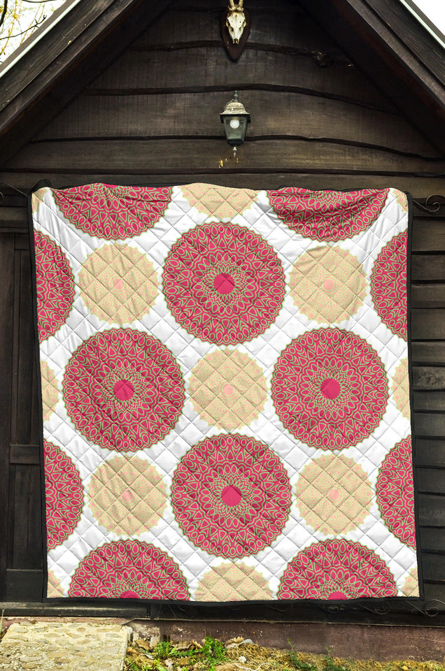 Circle Indian Pattern Premium Quilt