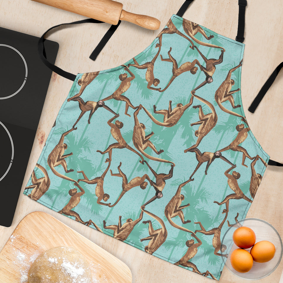 Monkey Palm Tree Background Adjustable Apron