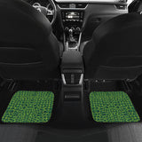 Crocodile Skin Printed Front And Back Car Mats