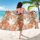 Cocoa Beans Cocoa Tree Pattern Sarong